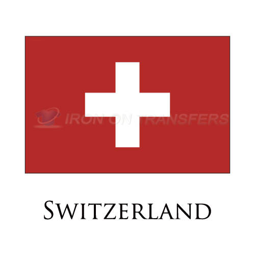 Switzerland flag Iron-on Stickers (Heat Transfers)NO.1993